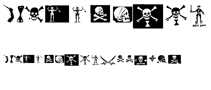 pirates pw font